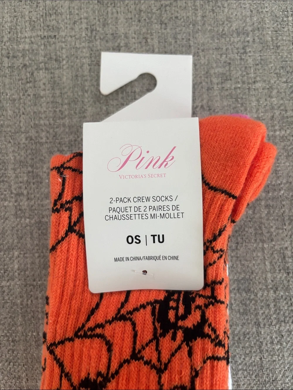 PINK Victoria's Secret Halloween 2-Pack Crew Socks
